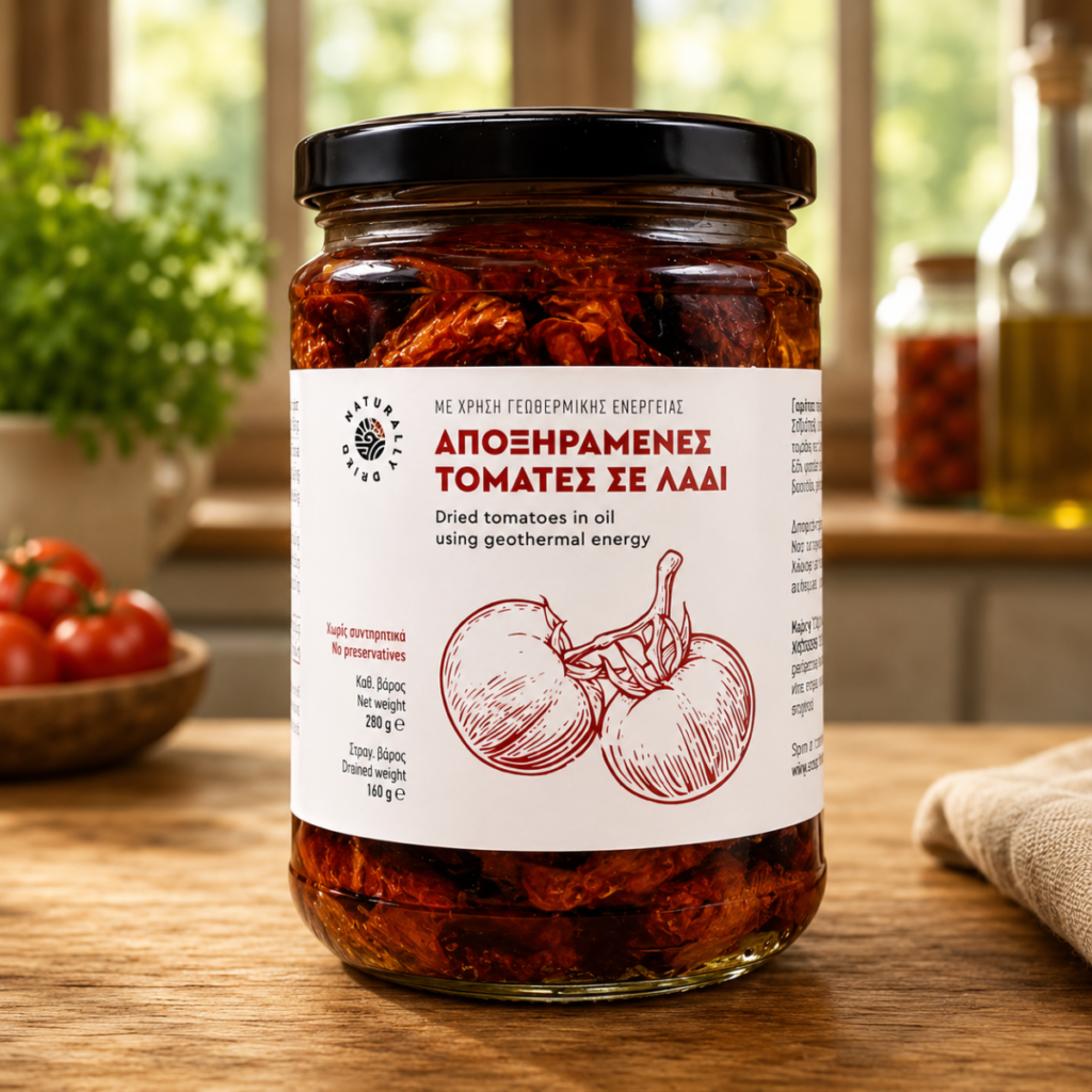 Zongedroogde tomaten in olie