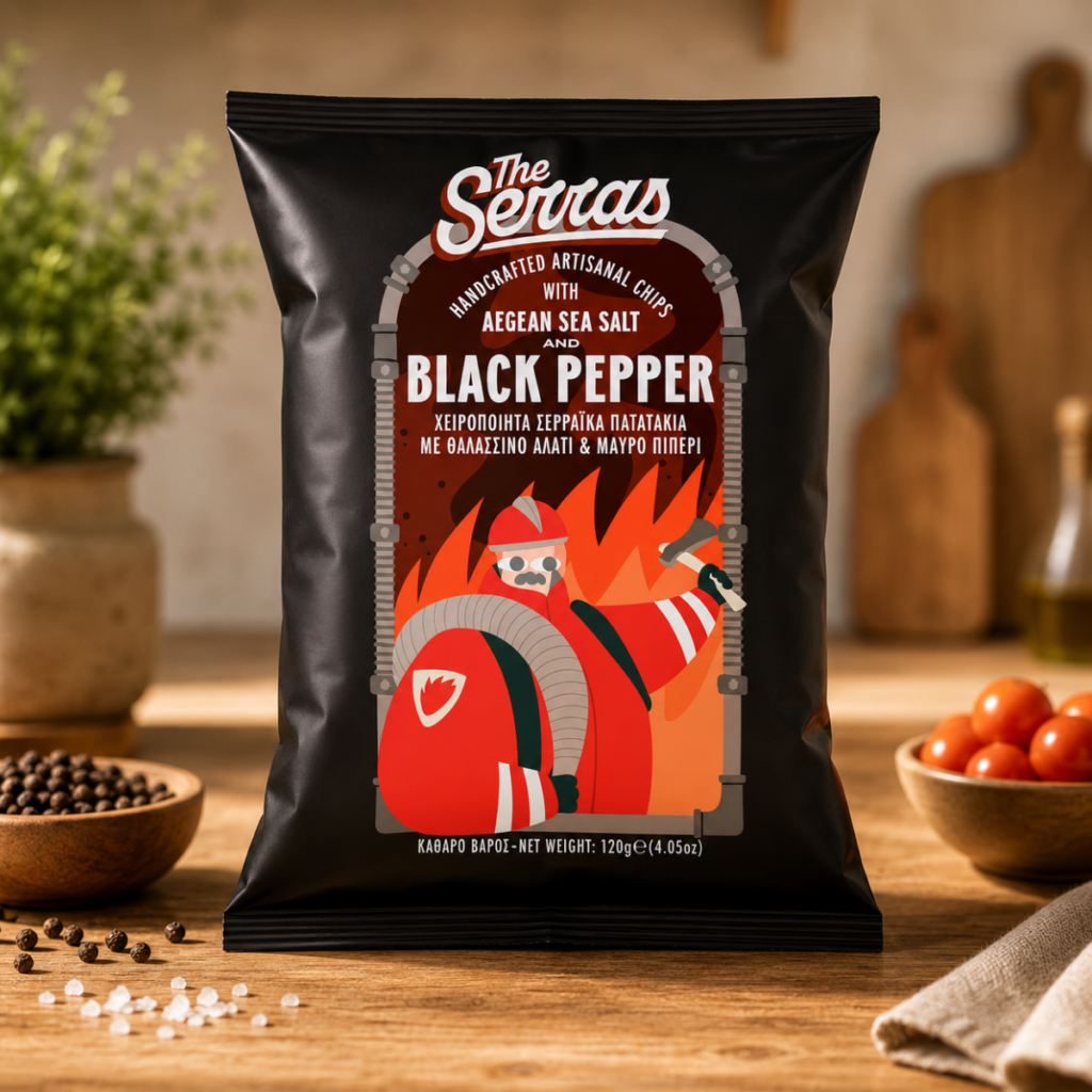 Handmade Chips with Sea Salt and Black Pepper