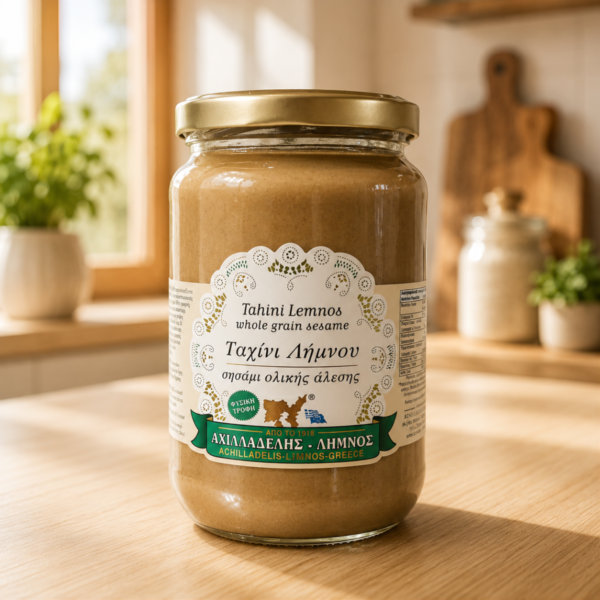 Tahini integrale macinato Achiladelis di Limnos
