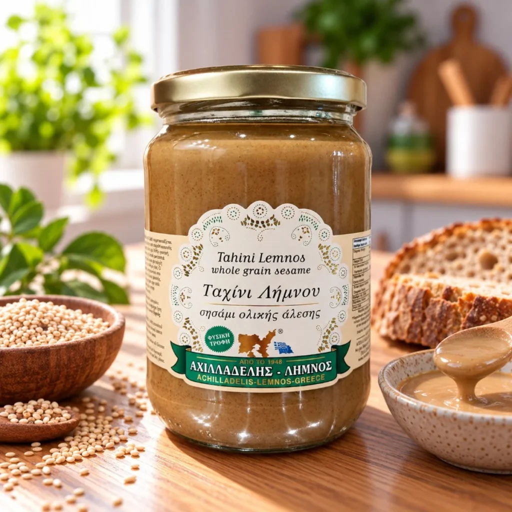 Tahini integrale macinato Achiladelis di Limnos