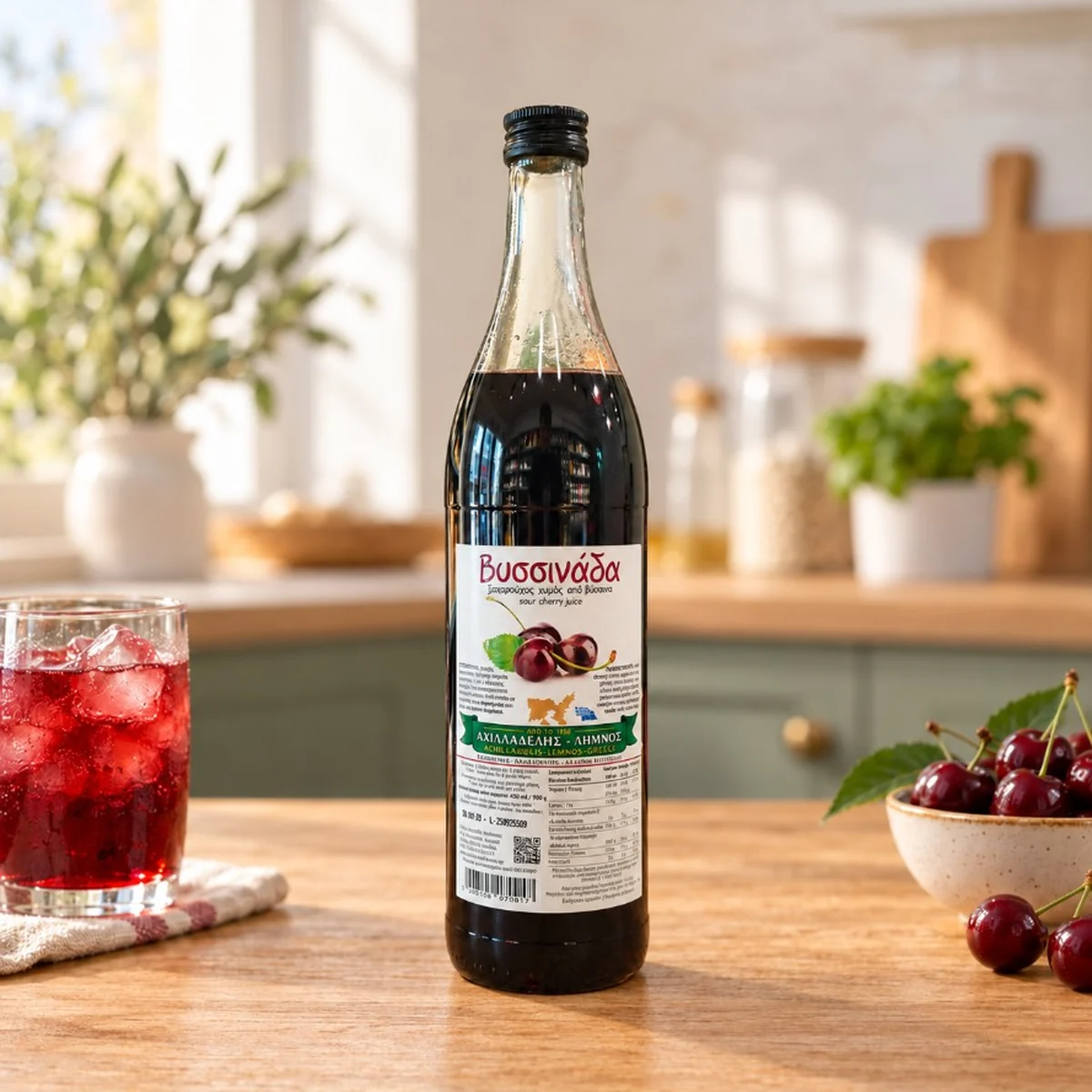 Jus de cerises acides – Jus de cerises acides sucré
